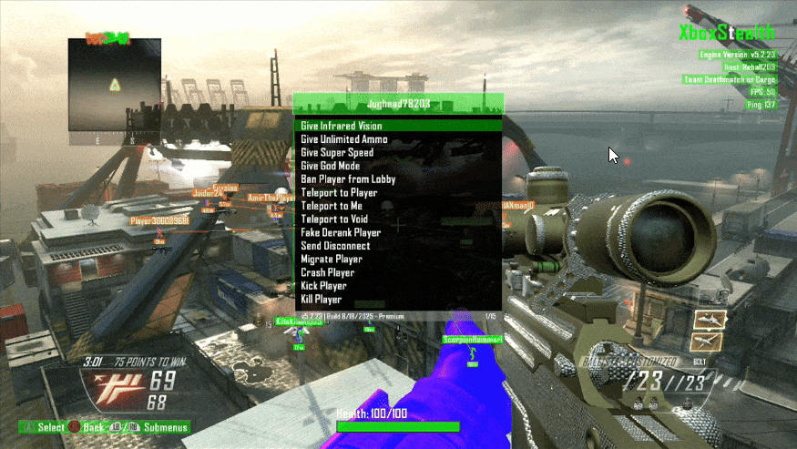 Black Ops 2 - Premium Player Menu Options Options