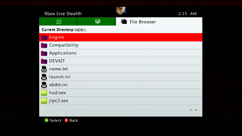 XboxLiveStealth Module Browser